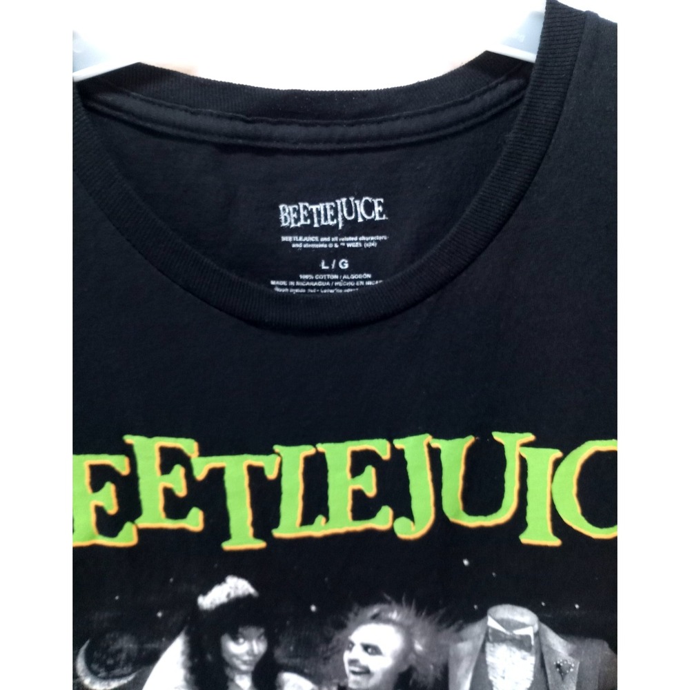 Beetlejuice Beetlejuice Beetlejuice Men's T-Shirt, Large, Black - Picture 2 of 5